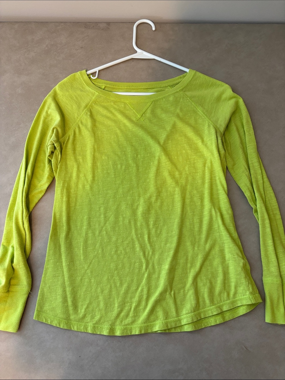 SO Long Sleeve Crewneck Top - Lime